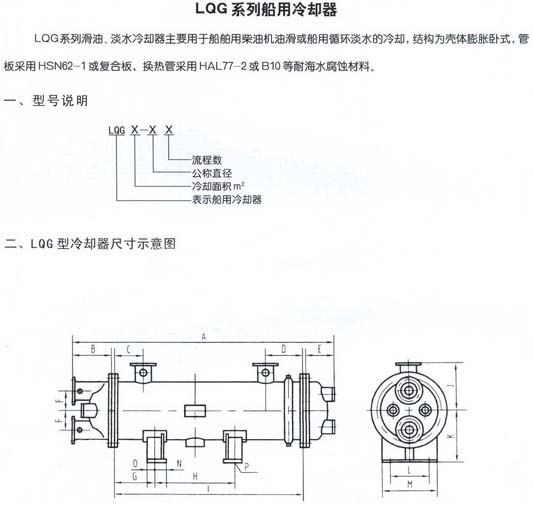 LQG系列船用冷卻器